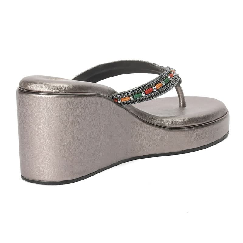 Lunara - Grey Wedges