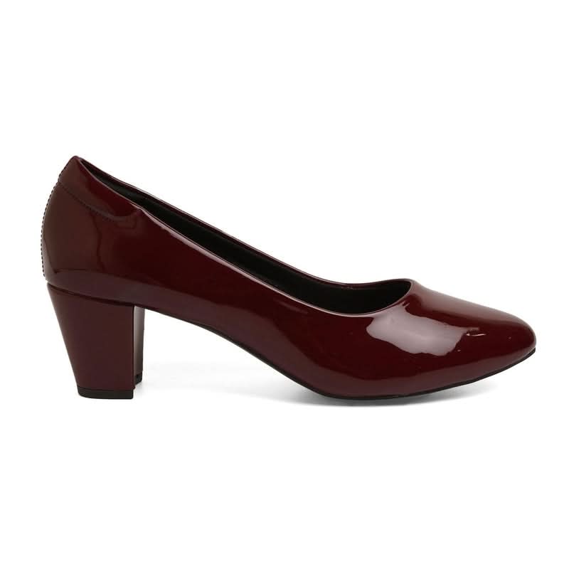 Adeline - Maroon Pumps