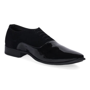 Luxe Black Patent Derby Shoes