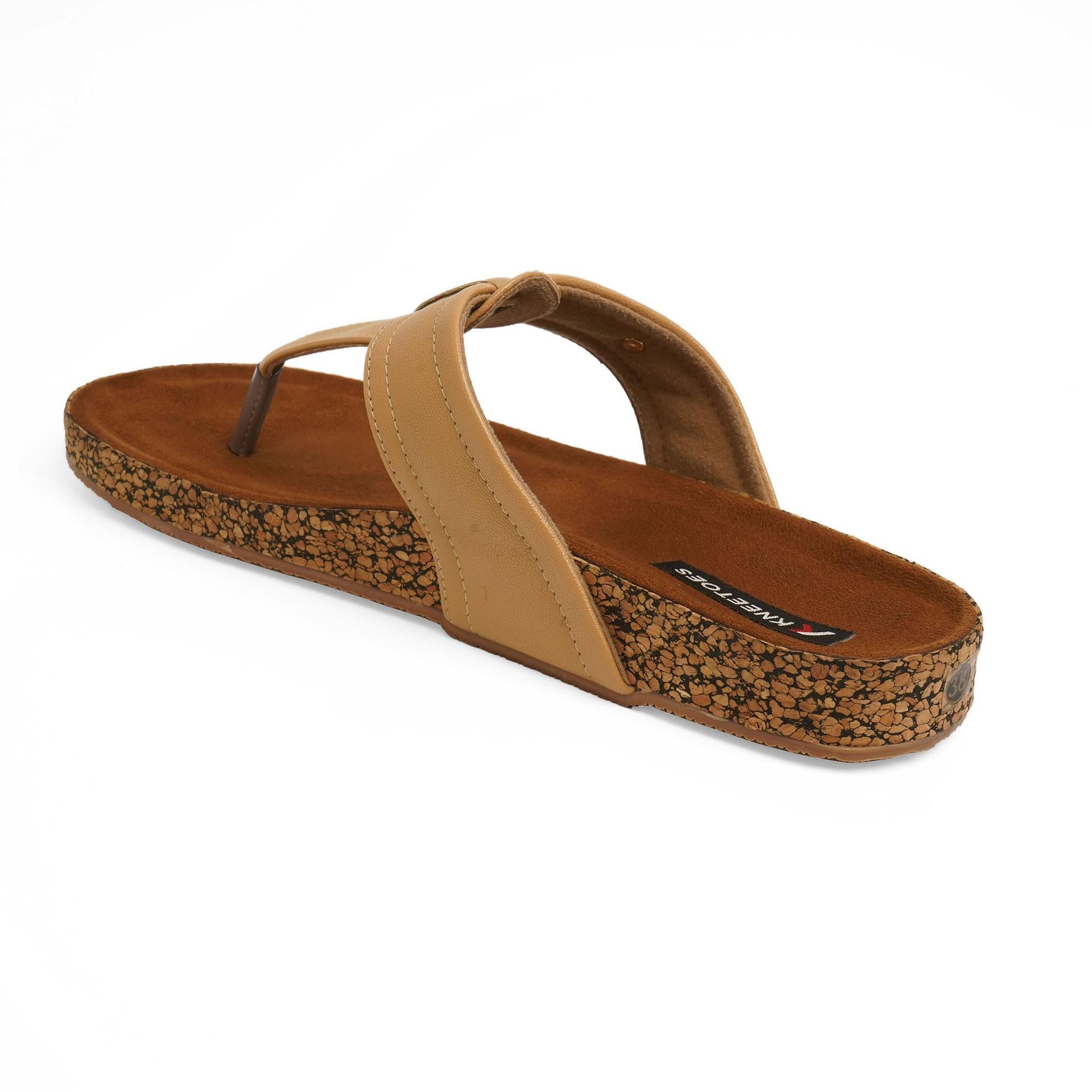 Staple Beige Casual Thong Flat Sandals