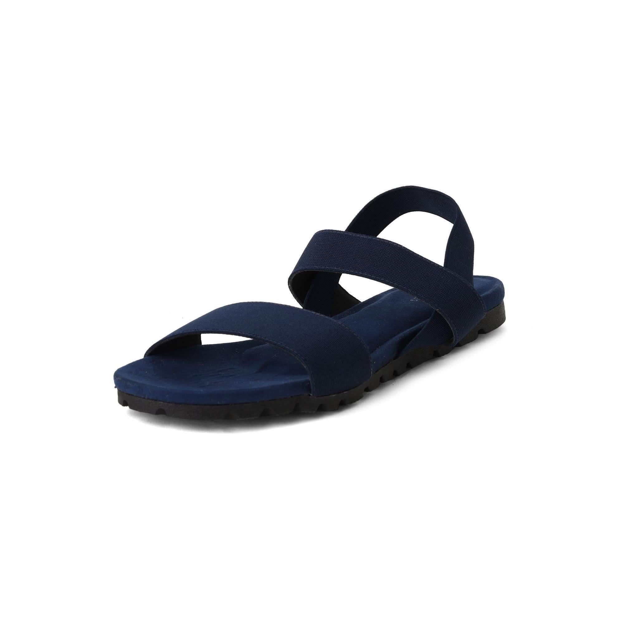 Matte-Muse Navy Open-Toe Casual Sandals