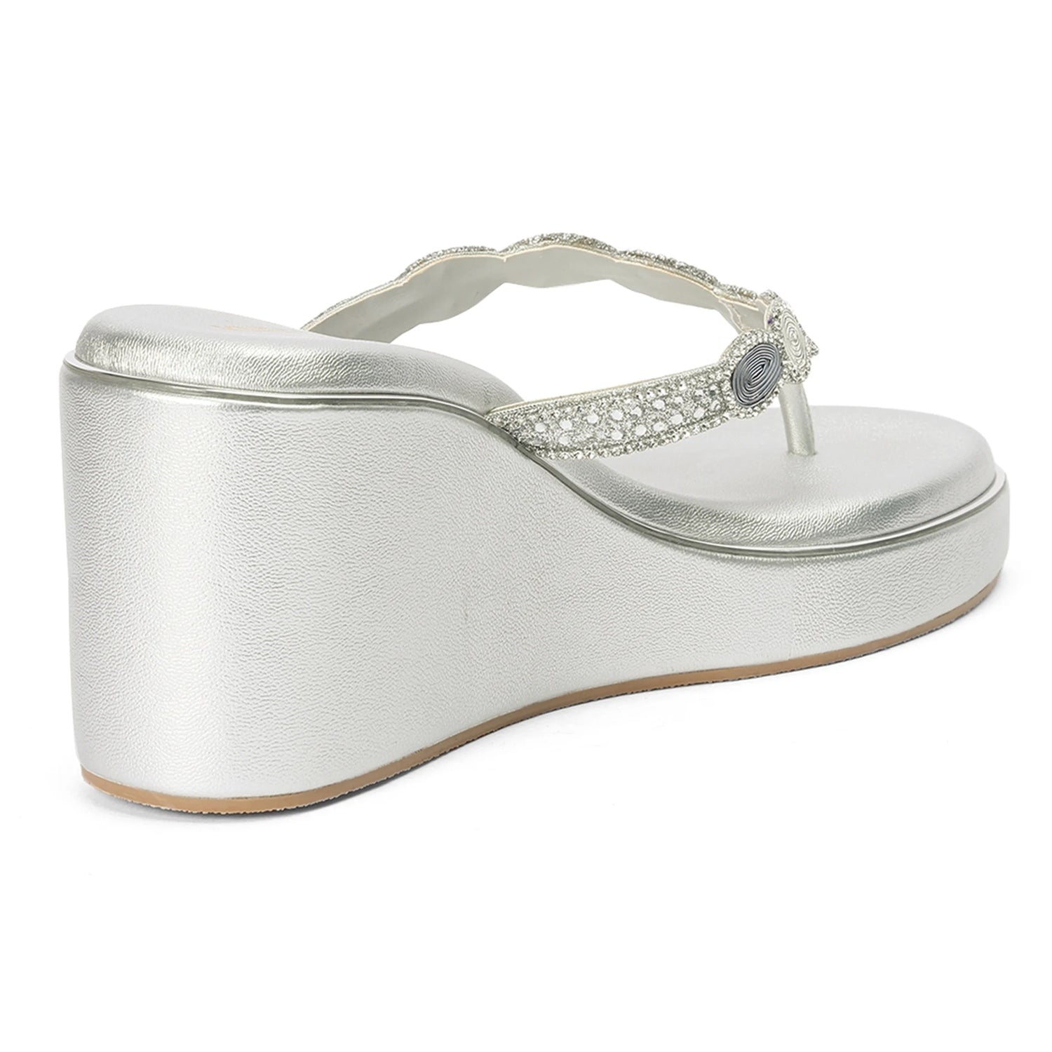 Flexible and Comfortable Silver Sandals