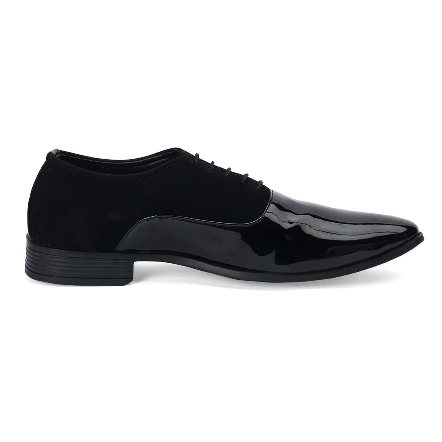 Luxe Black Patent Derby Shoes