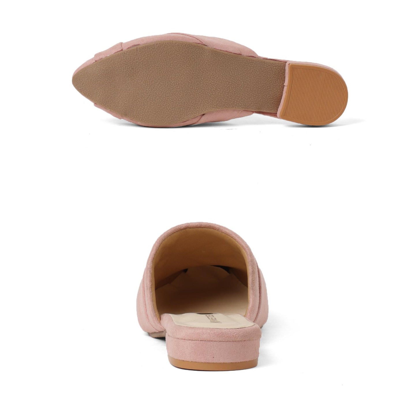 Soft Pink Twist Block Heel Sandals