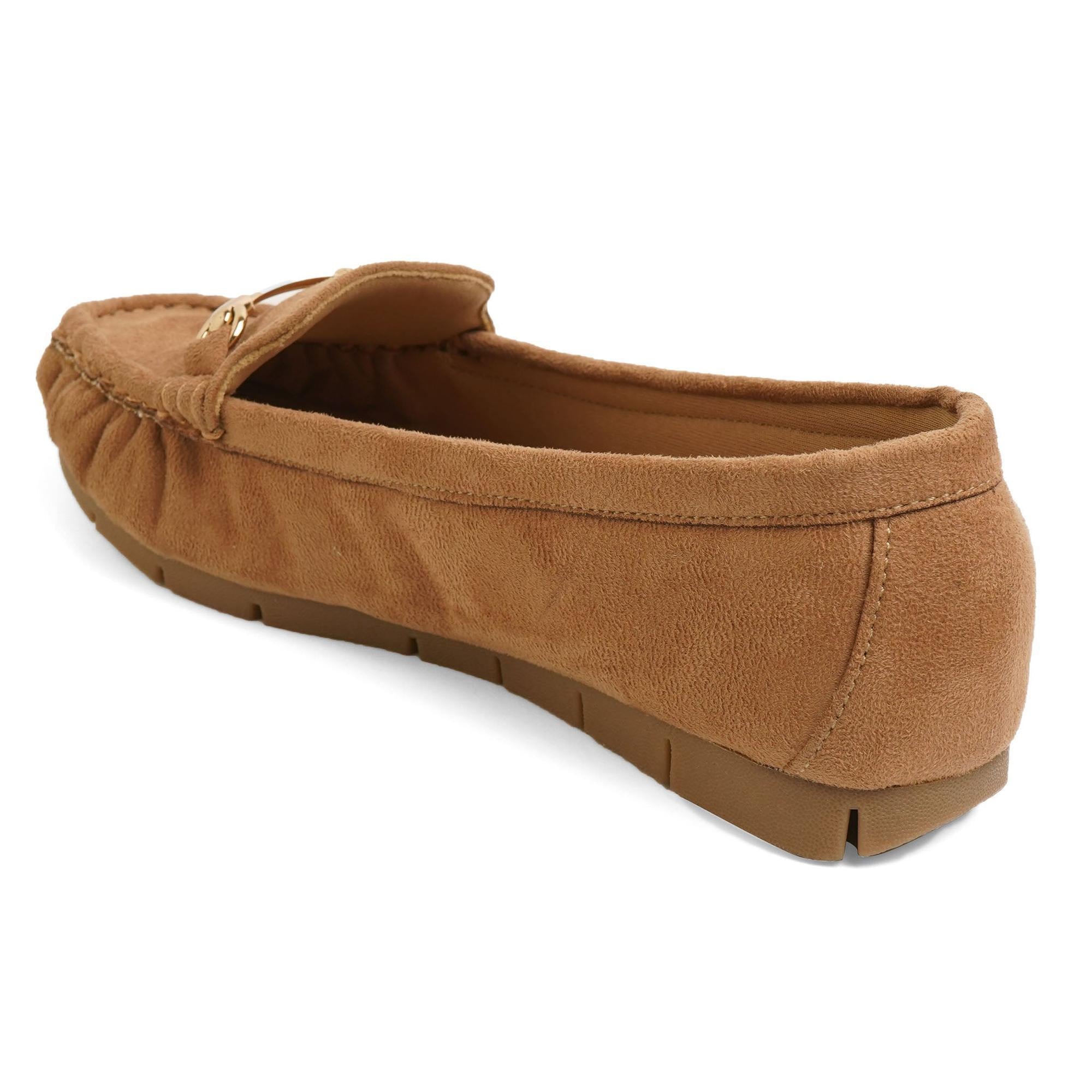 Chained Tan Loafers for Workwear