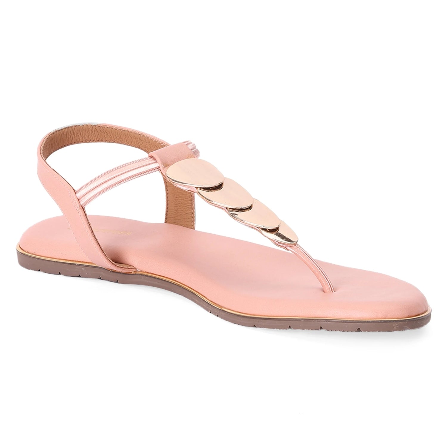 Lightweight Peach Flat Thong Sandals