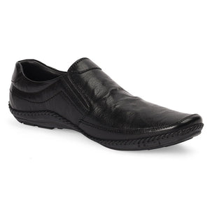 Elite Black Flexible Sole Slip-Ons