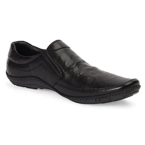 Elite Black Flexible Sole Slip-Ons