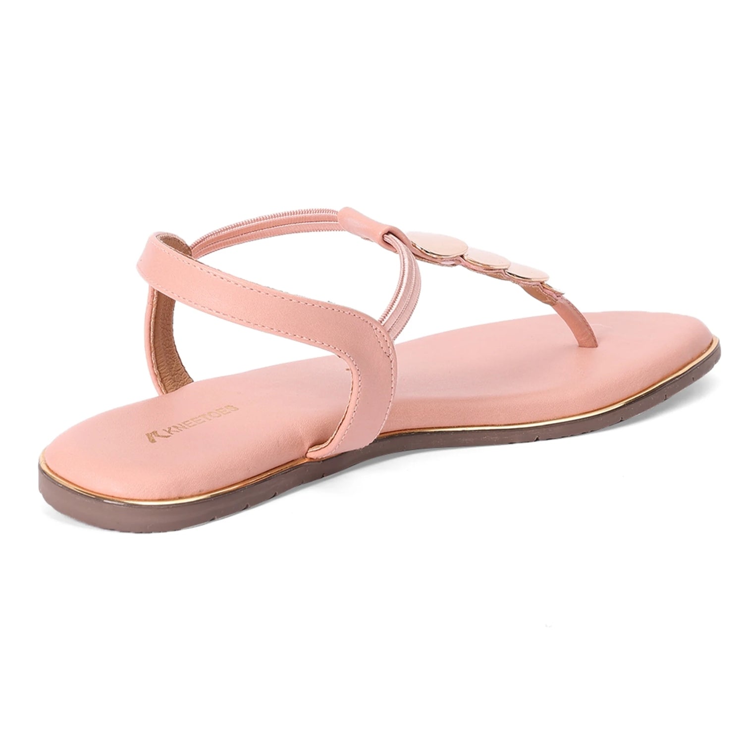 Lightweight Peach Flat Thong Sandals