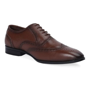 Premium Brown Perforated Oxford Shoes