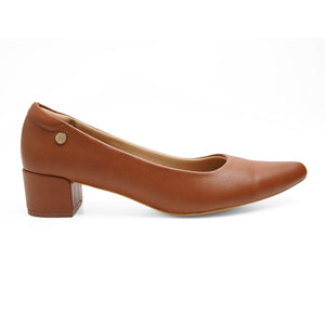 Subtle Brown Workwear Pumps