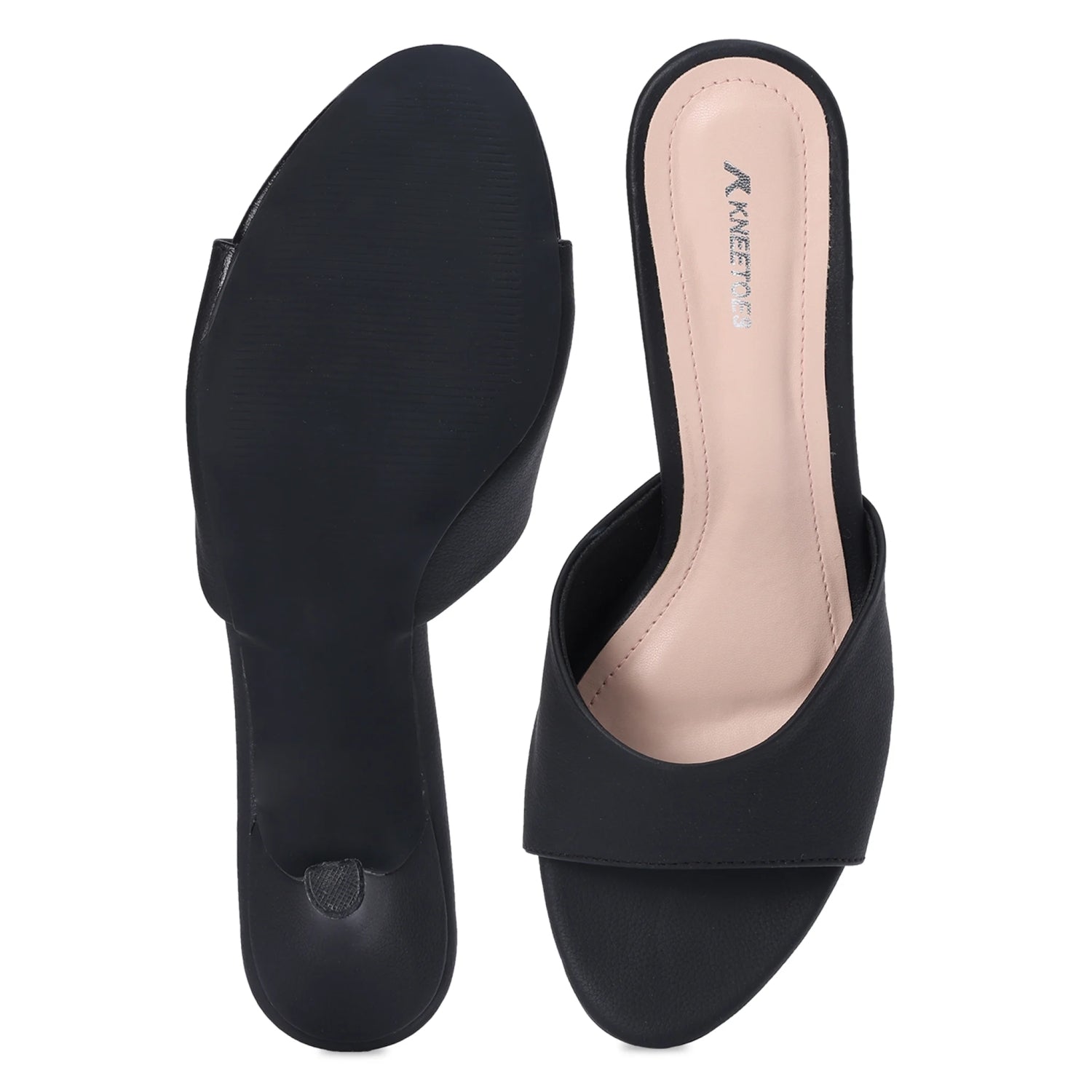 Versatile Black Open-Toe Sandals