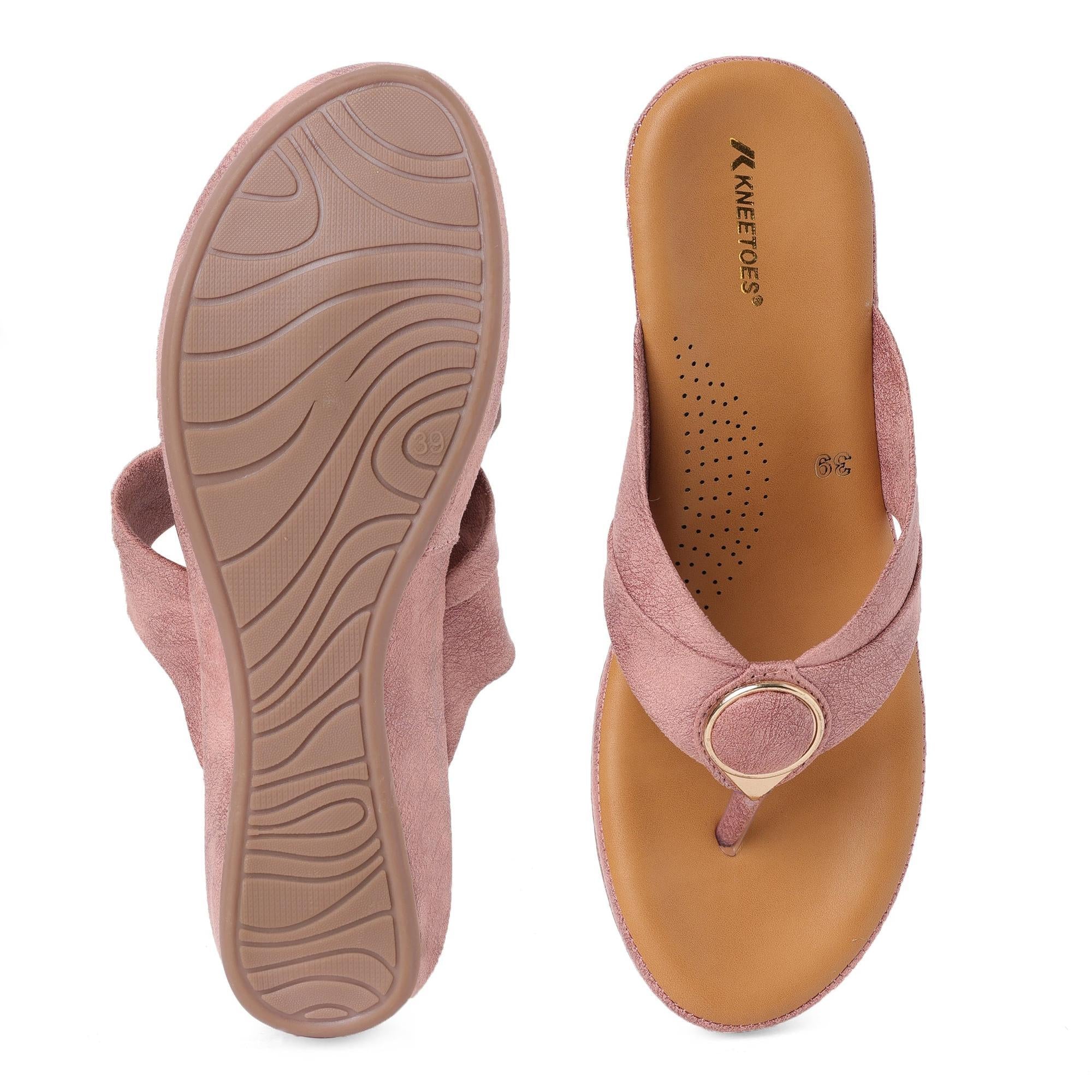 Suede-Luxe Mauve Wedge Heels