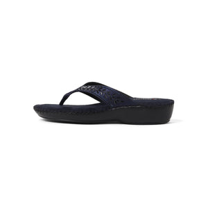 Gemglow Navy Thong Sandals