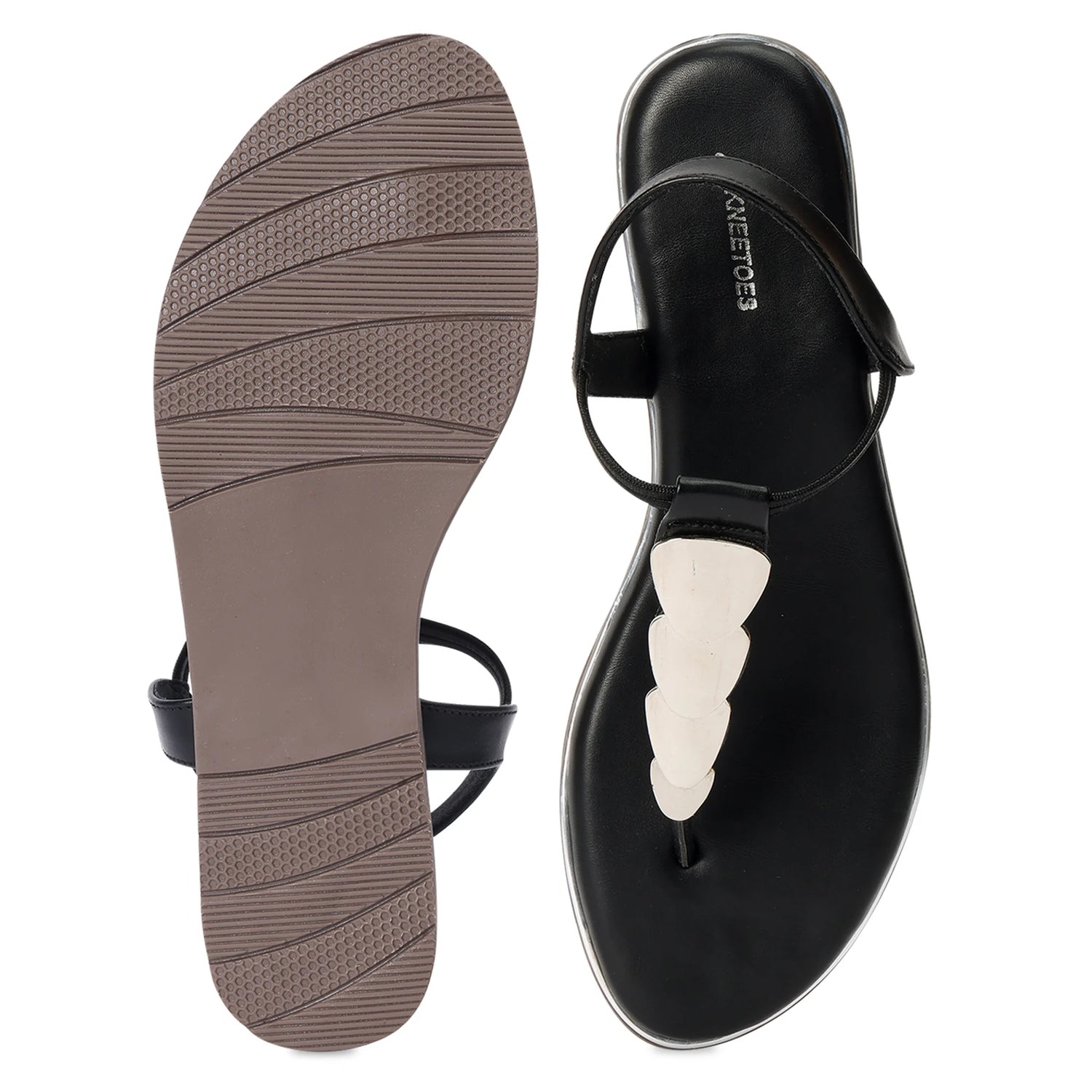 Flexible and Comfortable Black Sandals
