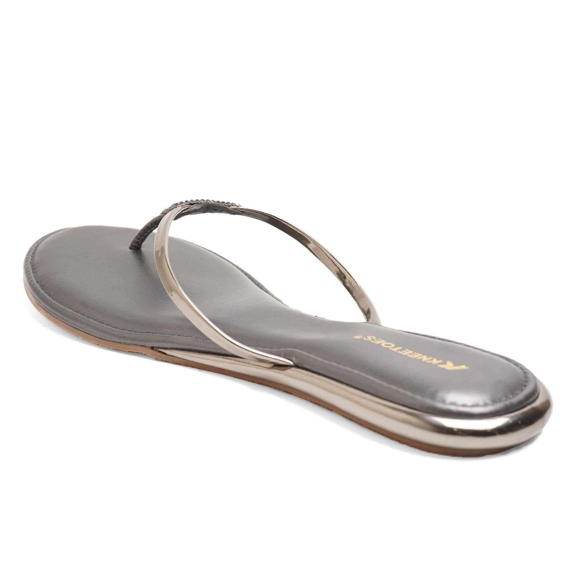 Sparkle Studs Grey Thong Special Sandals