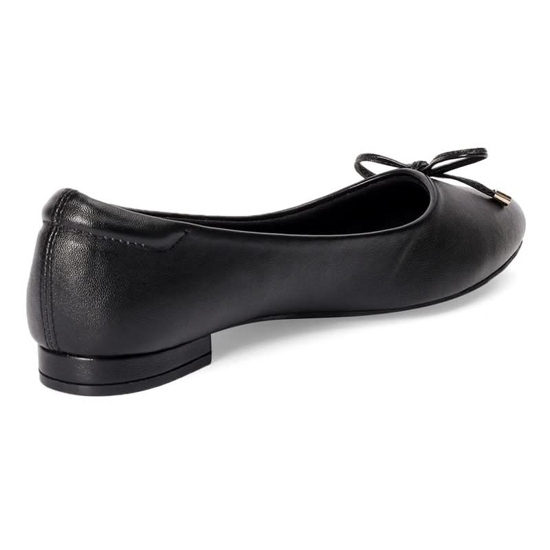 Classic Black Bow Detail Ballerina Flats