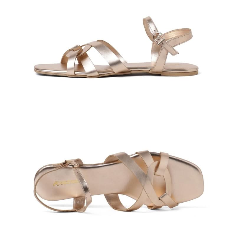 Tinka - Rose Gold Sandals