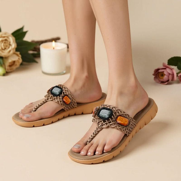 Lazia - Beige Slip-Ons
