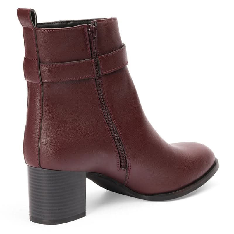 Aldena - Maroon Boots