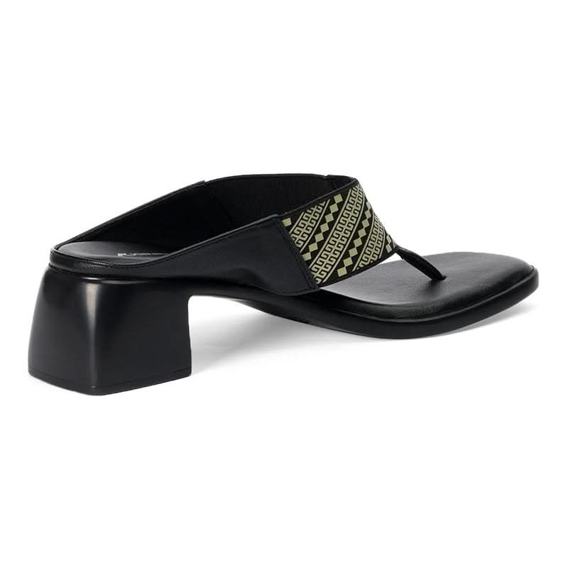 Coralie - Black Thong Sandals