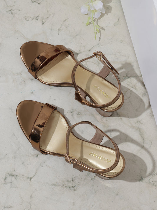 Stylish Bronze Synthetic Party wear Fashion Sandal