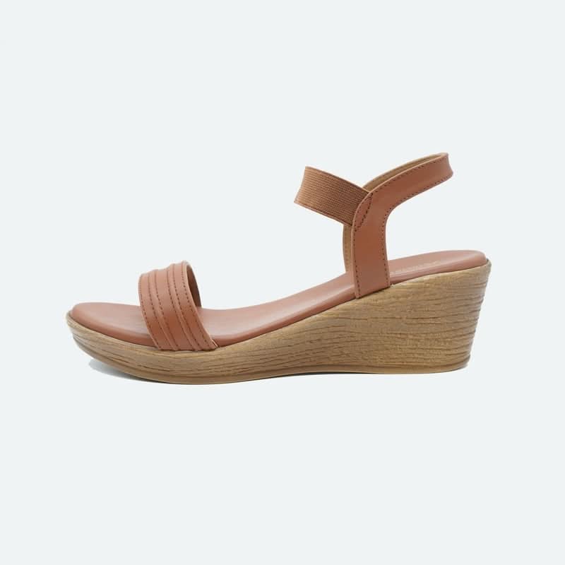 All-Day Comfort Brown Casual Wedge Heels