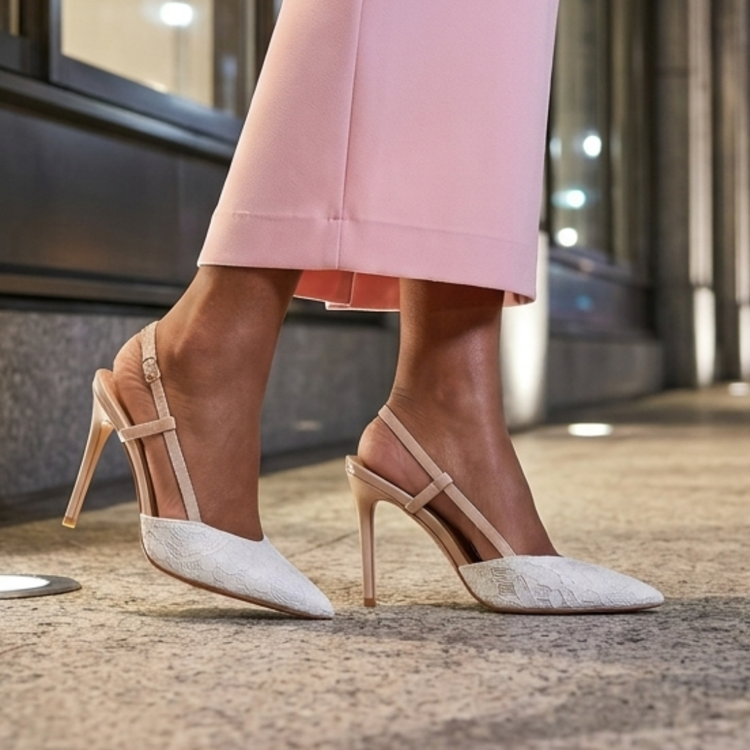 Violetta - White Stilettos