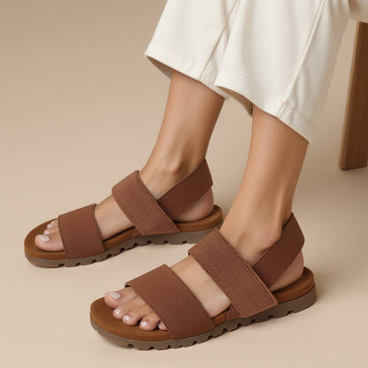 Sleek Tan Fashion Sandal