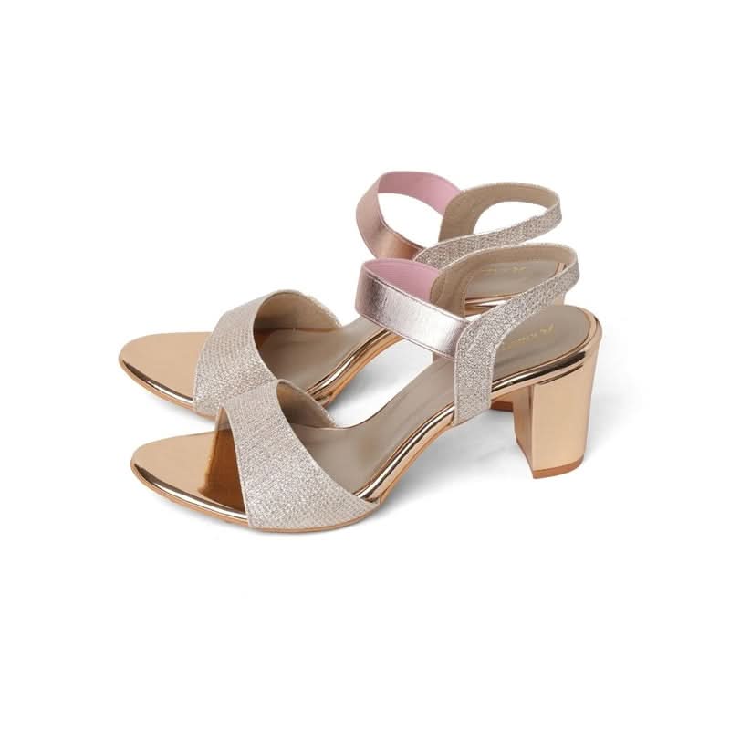 Avenza - RoseGold Block Heels