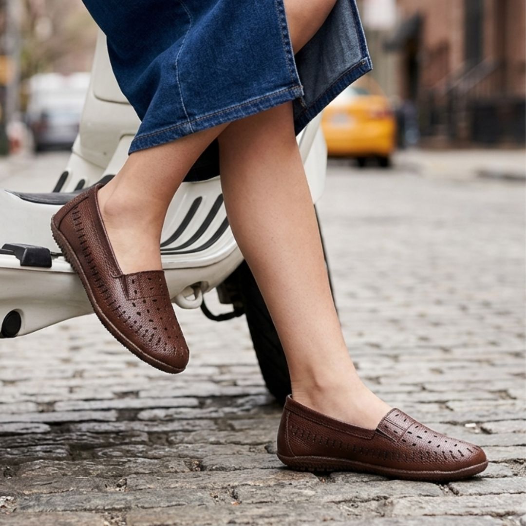 Clara - Brown  Moccasin