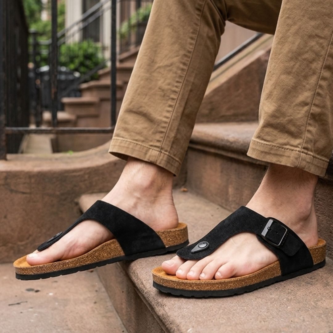 Wesley - Black Sandals