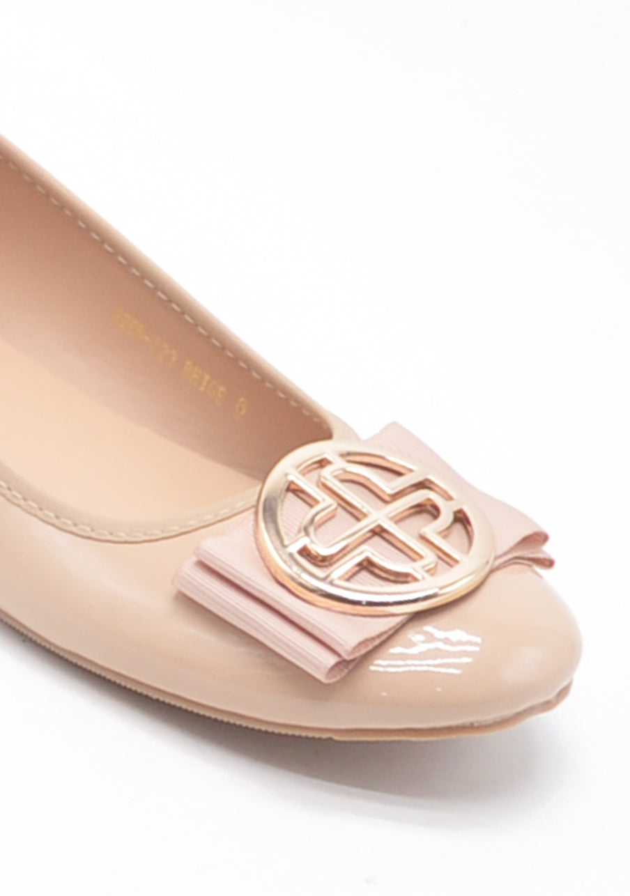 Bexley - Beige Ballerinas