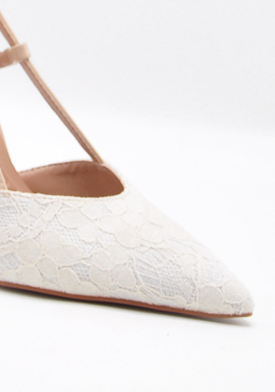 Violetta - White Stilettos