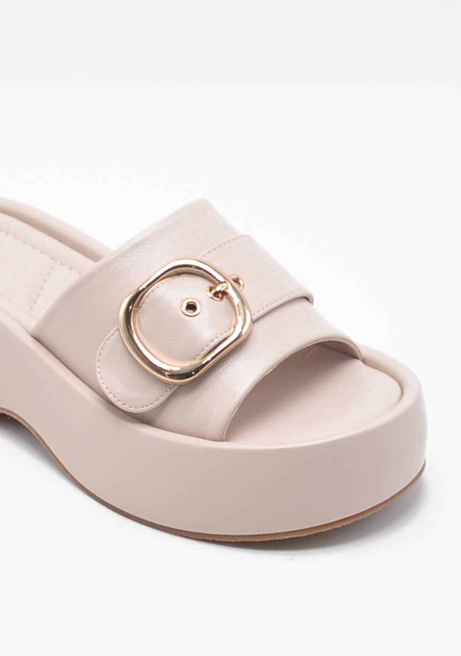 Bexley - Beige Slip Ons