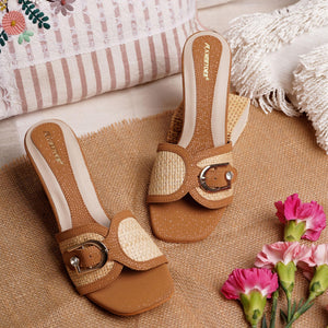 Classic Charm Cream Buckle Sandals