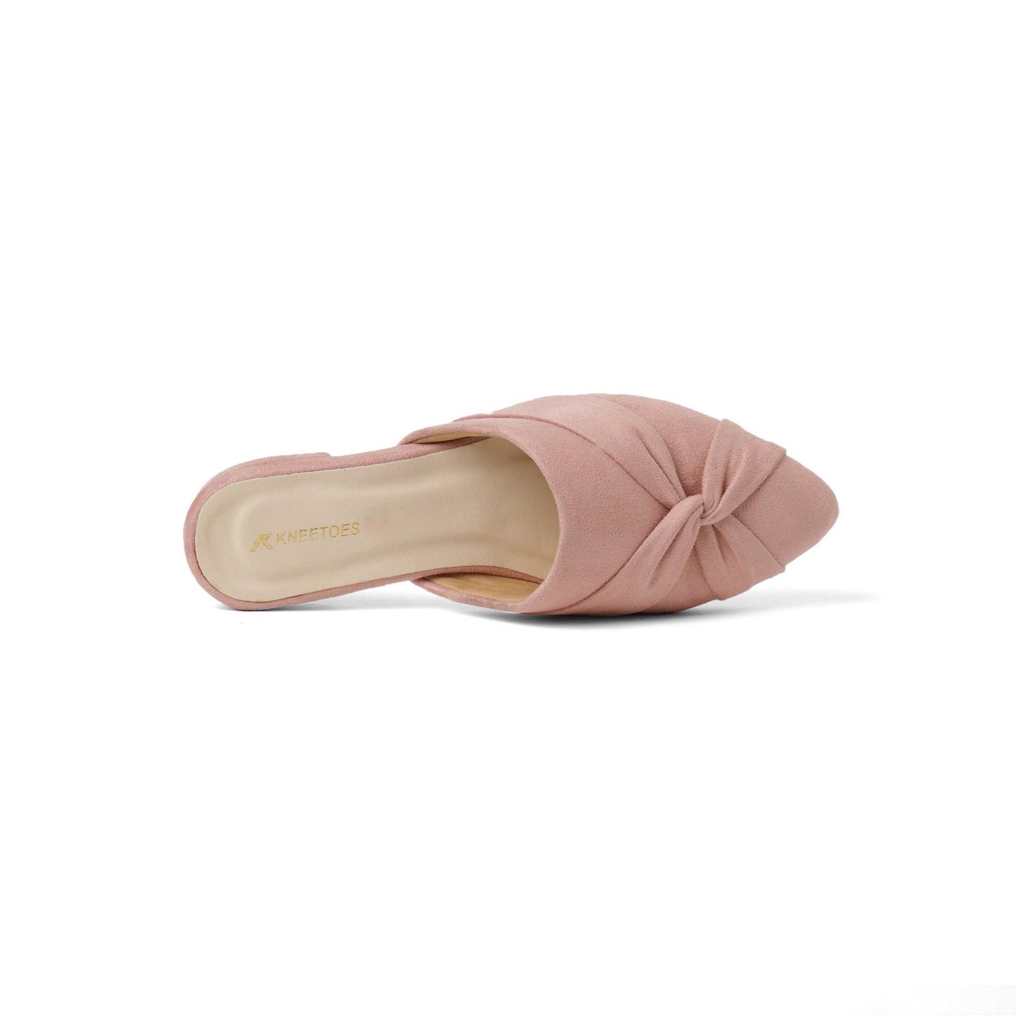 Soft Pink Twist Block Heel Sandals