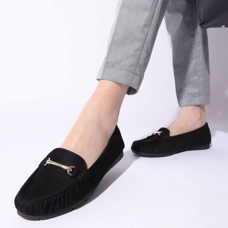Statement Black Chain Loafer Shoes