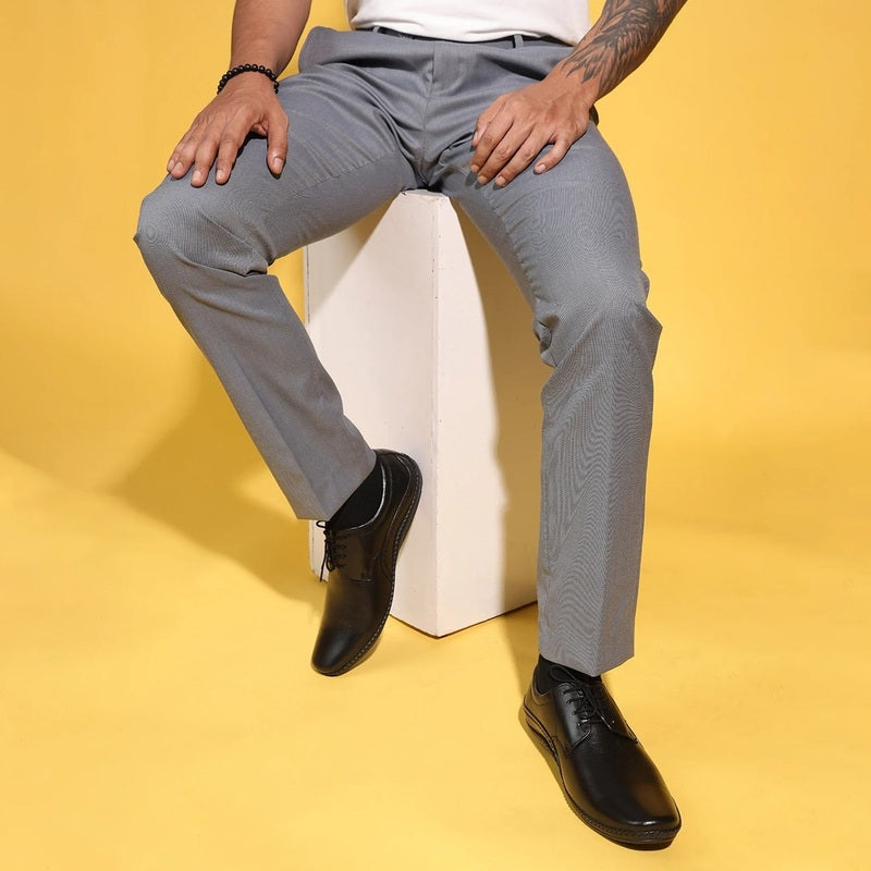 Luxe Black Comfort Oxford Shoes