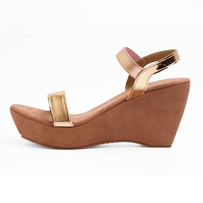 Aurora - Rose Gold Wedges