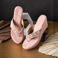 Kaia - Pink Wedges