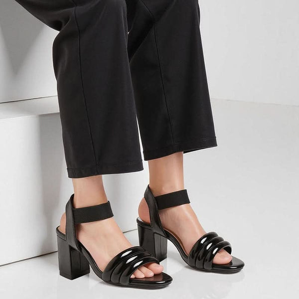 Tori - Black Block Heels