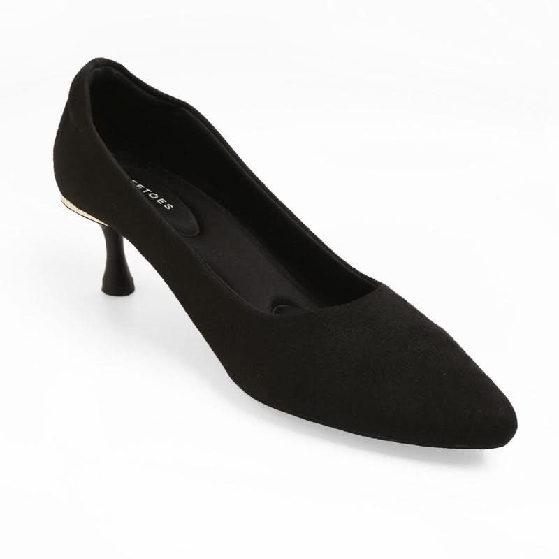 Truffle -Black Heels