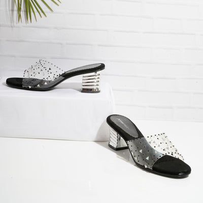 Sparkly Transparent Party Sandals