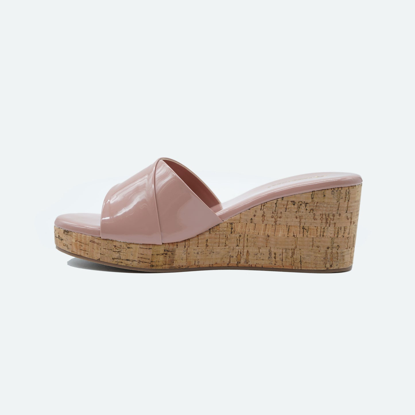 Sleek Glitter Peach Slipper featuring Peep toe Design for Everyday casuals