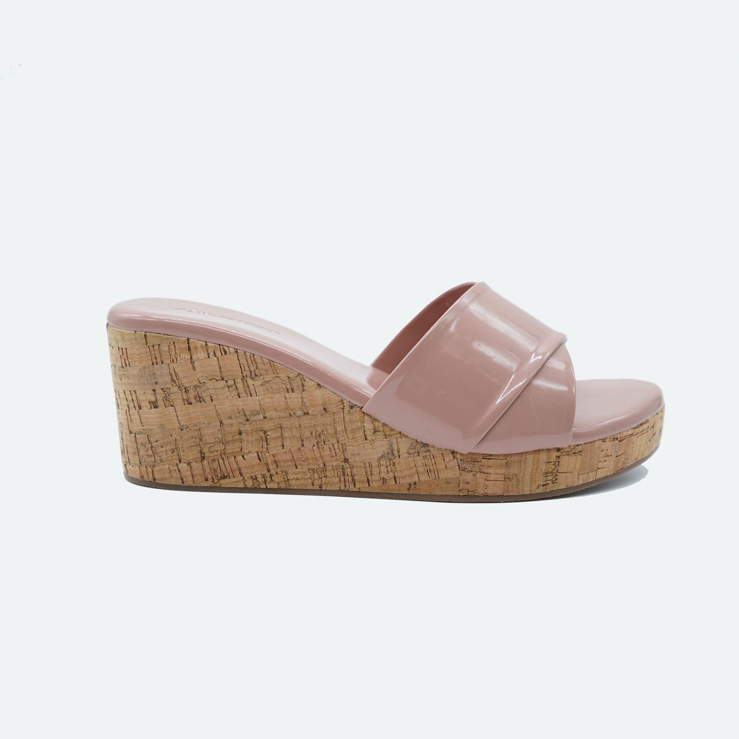 Sleek Glitter Peach Slipper featuring Peep toe Design for Everyday casuals