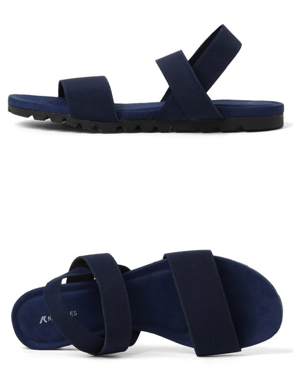 Sleek Navy Blue Fashion Sandal