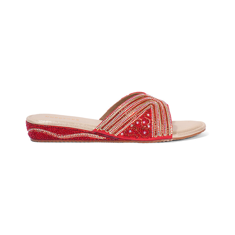 Trinaya - Red Slip Ons