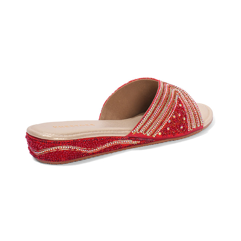 Trinaya - Red Slip Ons