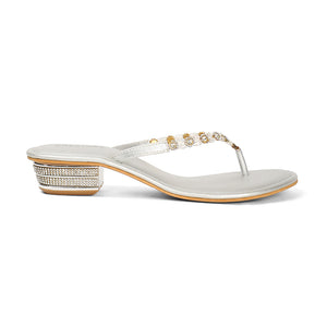Soleia - White Block Heels
